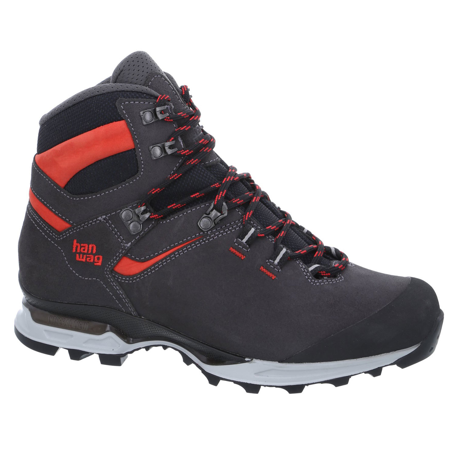 Hanwag Mens Tatra Light LL, UK 8,5, ASPHALT/RED Hanwag Mens Tatra Light LL, UK 8,5, ASPHALT/RED