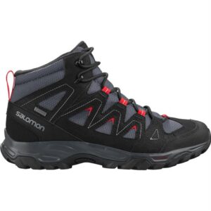 Salomon Lyngen Mid GTX Mens, Ebony/Black/GojiBerry