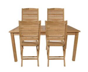 DayLife havemøbelsæt med Salem havebord og 4 Kurnool stole