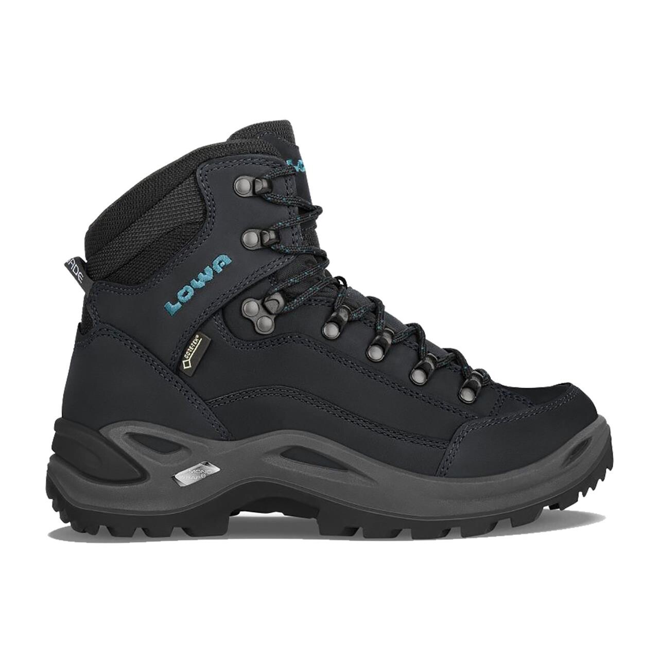 Lowa Womens Renegade GTX Mid Wide (ASPHALT/TURQUOISE 38) Lowa Womens Renegade GTX Mid Wide (ASPHALT/TURQUOISE 38)