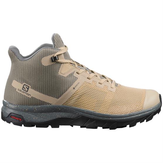 Salomon OUTline Prism Mid GTX Womens, Safari / Stormy Weather Salomon OUTline Prism Mid GTX Womens, Safari / Stormy Weather