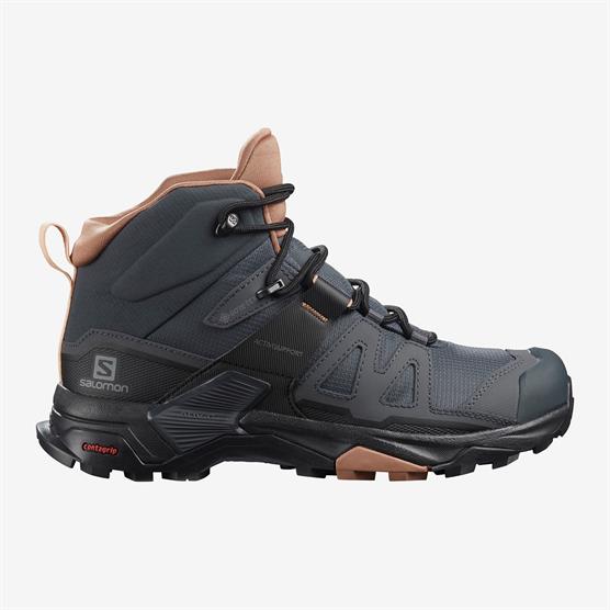 Salomon X Ultra 4 Mid GTX Womens, Ebony / Mocha Mousse Salomon X Ultra 4 Mid GTX Womens, Ebony / Mocha Mousse