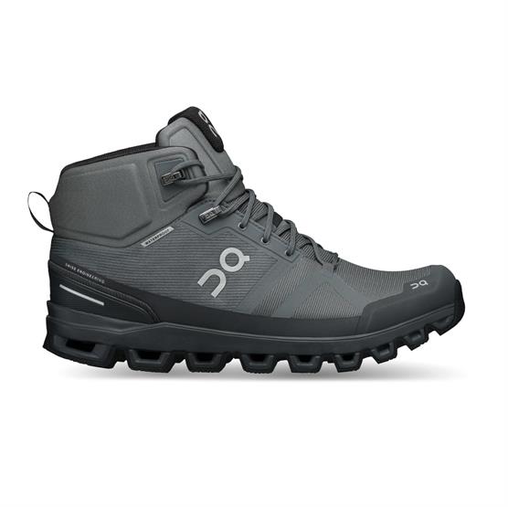 On Cloudrock Waterproof Mens, Rock / Eclipse On Cloudrock Waterproof Mens, Rock / Eclipse