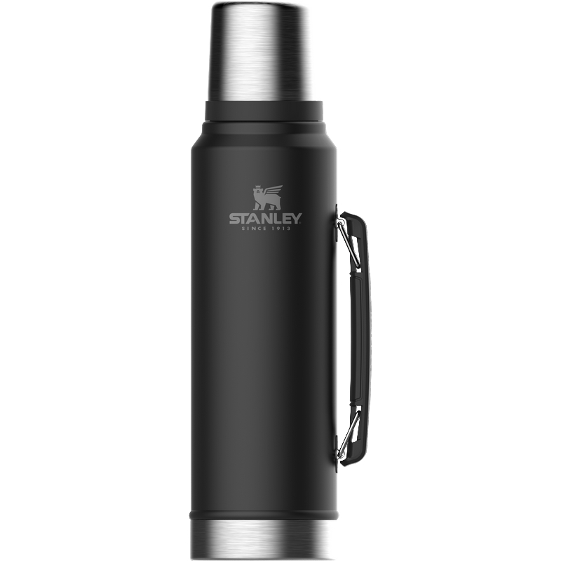 Stanley - Classic Vacuum Termoflaske 1L Sort Stanley - Classic Vacuum Termoflaske 1L Sort
