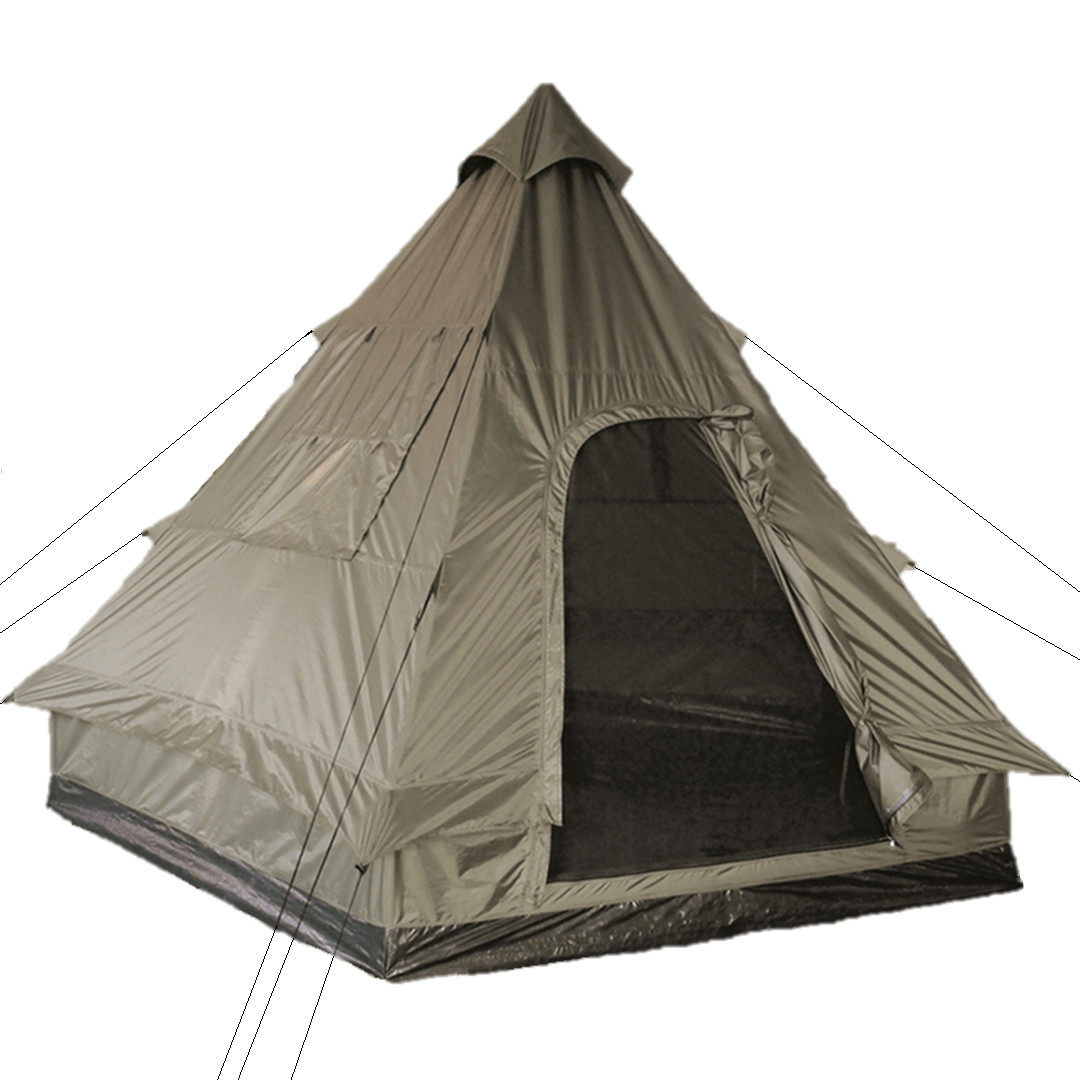 Telt - Pyramide - Tipi design - 4 personer Telt - Pyramide - Tipi design - 4 personer