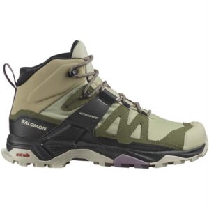Salomon X Ultra 4 Mid GTX Womens, Alfalfa / Almond Milk